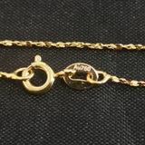 18K Gold Necklace Gypsophila Chain -1.2g 18in