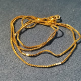 18K Gold Necklace Box Chain - 1.6g 18in