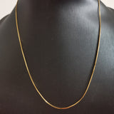 18K Gold Necklace Box Chain - 1.6g 18in
