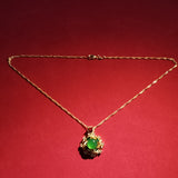 925 Silver Necklace with Jade Pendant