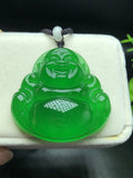 Buddha Ice Jadeite Pendant Green